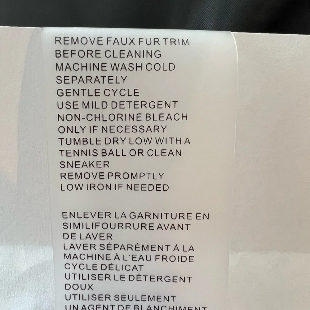 NWT Vince Camuto Quilted Down Fill Bomber Coat with Faux Fur Navy Black XL Women - Picture 15 of 16